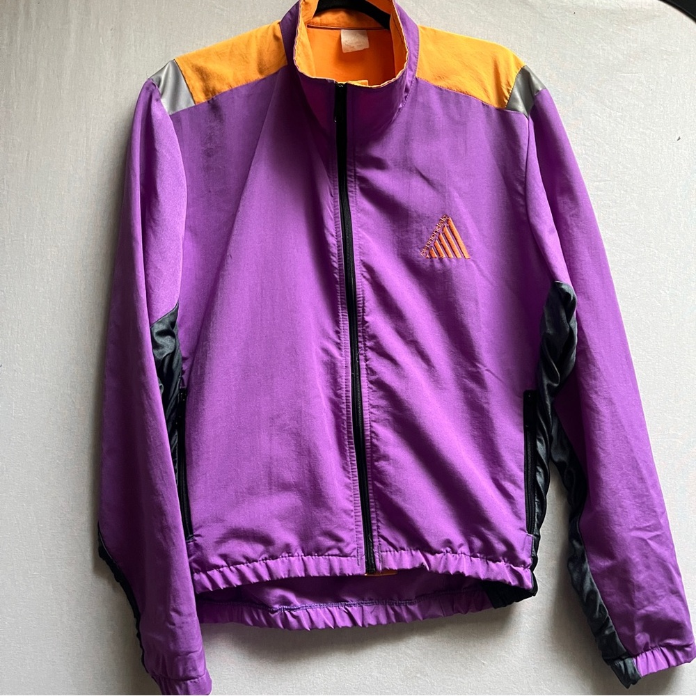 Vintage Cannondale Cycling Jacket Made in USA Purple 90s Sz L